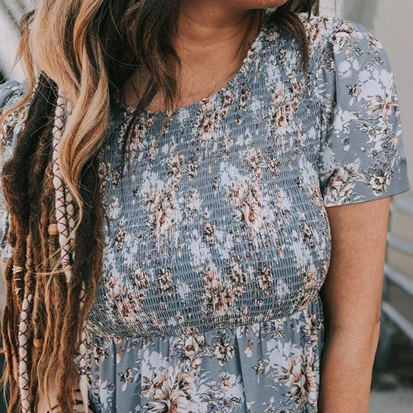 Zattcas Summer Bohemian Floral Maxi Dress - Picture 2 of 6